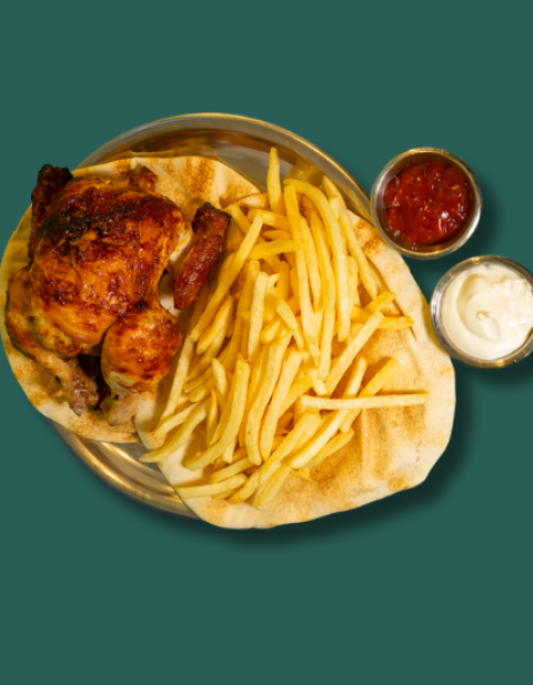 Izgara Yarım Tavuk ve Patates — Al Wadi